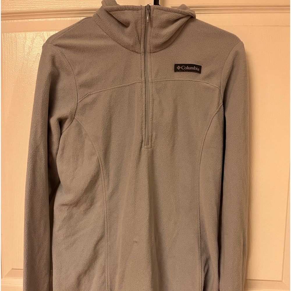 Columbia light blue zip up